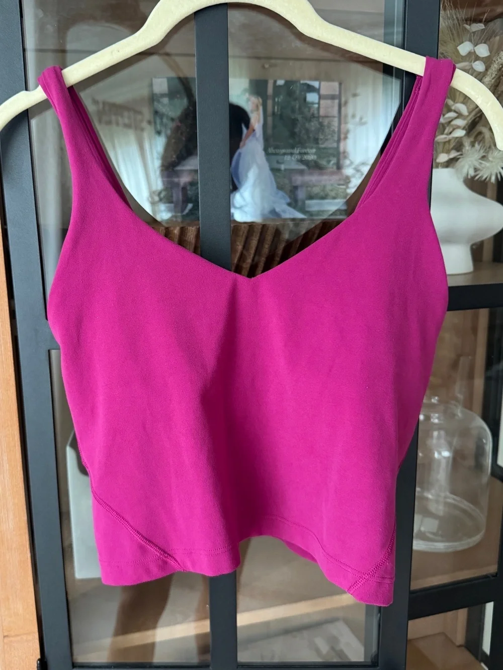 Lululemon Align Tank Top sports bra Magenta Purple berry cropped